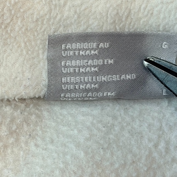 Columbia Fleece Full Zip Jacket Women's White Gorpcore Outdoor Benton Springs L - Picture 6 of 12